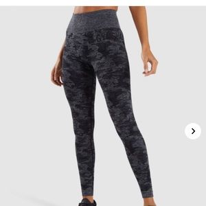 Gymshark black camo seamless leggings